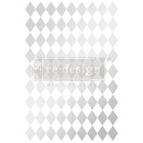 Re-Design with Prima Silver Harlequin 24x35 Inch Decor Transfers (657758) (DISCONTINUED)