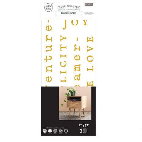 Re-Design with Prima Powerful Words 6x12 Inch Decor Transfers (657383) (DISCONTINUED) Re-Design with Prima Powerful Words 6x12 Inch Decor Transfers (657383) (DISCONTINUED)