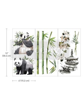Re-Design with Prima Panda Sweet 6x12 Inch Decor Transfers (657451) (DISCONTINUED)