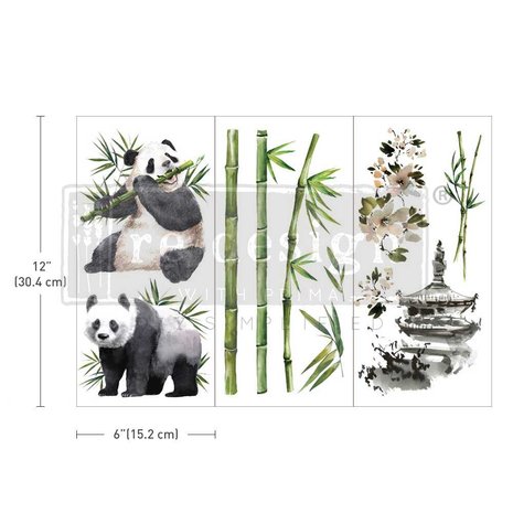 Re-Design with Prima Panda Sweet 6x12 Inch Decor Transfers (657451) (DISCONTINUED) Re-Design with Prima Panda Sweet 6x12 Inch Decor Transfers (657451) (DISCONTINUED)