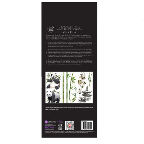 Re-Design with Prima Panda Sweet 6x12 Inch Decor Transfers (657451) (DISCONTINUED) Re-Design with Prima Panda Sweet 6x12 Inch Decor Transfers (657451) (DISCONTINUED)