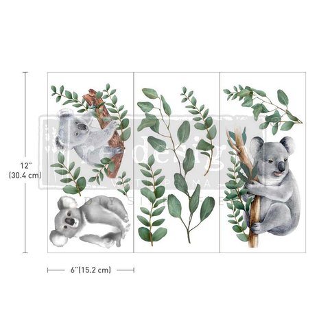 Re-Design with Prima Friendly Koala 6x12 Inch Decor Transfers (657406) (DISCONTINUED) Re-Design with Prima Friendly Koala 6x12 Inch Decor Transfers (657406) (DISCONTINUED)