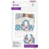 Gemini Floral Shaped Word Snow Expressions Dies (GEM-MD-EXP-SHWSNOW) (DISCONTINUED)