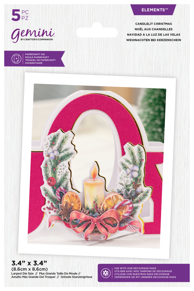 Gemini Floral Candlelit Christmas Elements Dies (GEM-MD-ELE-CANCHR) (DISCONTINUED) Gemini Floral Candlelit Christmas Elements Dies (GEM-MD-ELE-CANCHR) (DISCONTINUED)