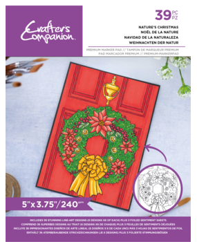 Crafter's Companion Card Front Colouring Pads Natures Christmas (CC-COLPAD-NACH) (OUTLET)