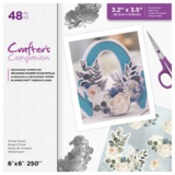Crafter's Companion Decoupage 6x6 Inch Topper Pad Winter Roses (CC-DTPAD6-WINROS) (OUTLET)