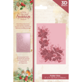 Crafter's Companion Tis the Season 3D Embossing Folder Flourishing Holly Corner (TTS-EF5-3D-FHC) (OUTLET)