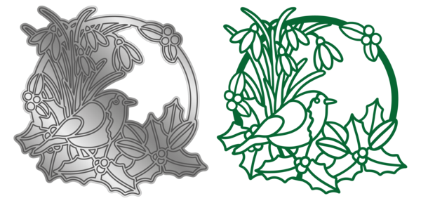 Crafter's Companion Tis the Season Metal Die Festive Friend (TTS-MD-FESFRI) (OUTLET)