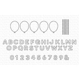 My Favorite Things Balloon Alphabet and Numbers Die-namics (MFT-2345) (OUTLET)