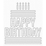 My Favorite Things Happy Birthday Centerpieces Die-namics (MFT-2351) (OUTLET)