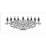 The Crafter's Workshop Menorah Slimline Stencil (TCW2352) (OUTLET)