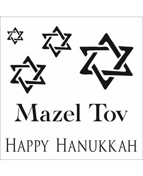 The Crafter's Workshop Hanukkah Sayings 6x6 Inch Stencil (TCW998s) (OUTLET)