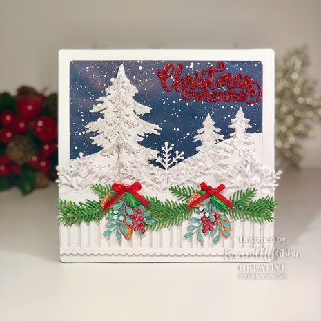 Creative Expressions Sue Wilson Craft Die Festive Snowflake Scalloped Border (CED3231) (OUTLET)