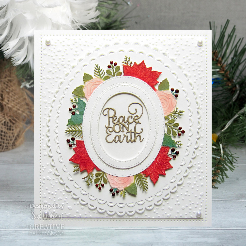 Creative Expressions Sue Wilson Craft Die Festive Mini Expressions Peace On Earth (CEDME125) (OUTLET) Creative Expressions Sue Wilson Craft Die Festive Mini Expressions Peace On Earth (CEDME125) (OUTLET)
