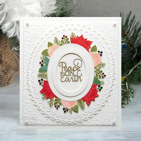 Creative Expressions Sue Wilson Craft Die Festive Mini Expressions Peace On Earth (CEDME125) (OUTLET) Creative Expressions Sue Wilson Craft Die Festive Mini Expressions Peace On Earth (CEDME125) (OUTLET)