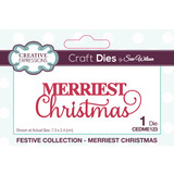 Creative Expressions Sue Wilson Craft Die Festive Mini Expressions Merriest Christmas (CEDME123) (OUTLET)