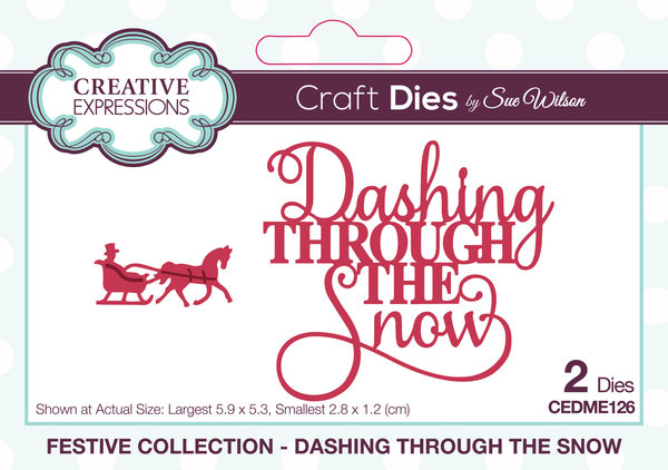 Creative Expressions Sue Wilson Craft Die Festive Mini Expressions Dashing Through The Snow (CEDME126) (OUTLET) Creative Expressions Sue Wilson Craft Die Festive Mini Expressions Dashing Through The Snow (CEDME126) (OUTLET)