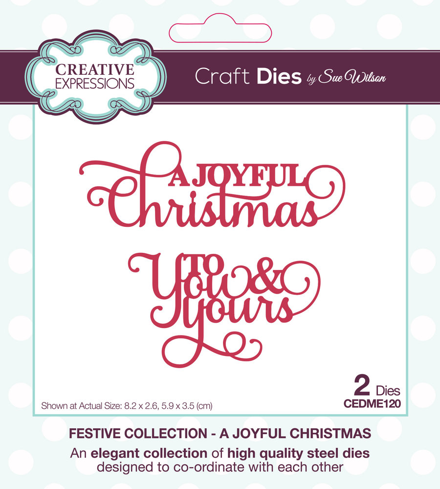 Creative Expressions Sue Wilson Craft Die Festive Mini Expressions A Joyful Christmas (CEDME120) (OUTLET) Creative Expressions Sue Wilson Craft Die Festive Mini Expressions A Joyful Christmas (CEDME120) (OUTLET)