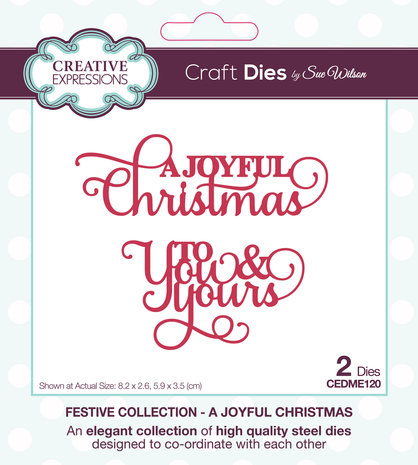 Creative Expressions Sue Wilson Craft Die Festive Mini Expressions A Joyful Christmas (CEDME120) (OUTLET) Creative Expressions Sue Wilson Craft Die Festive Mini Expressions A Joyful Christmas (CEDME120) (OUTLET)