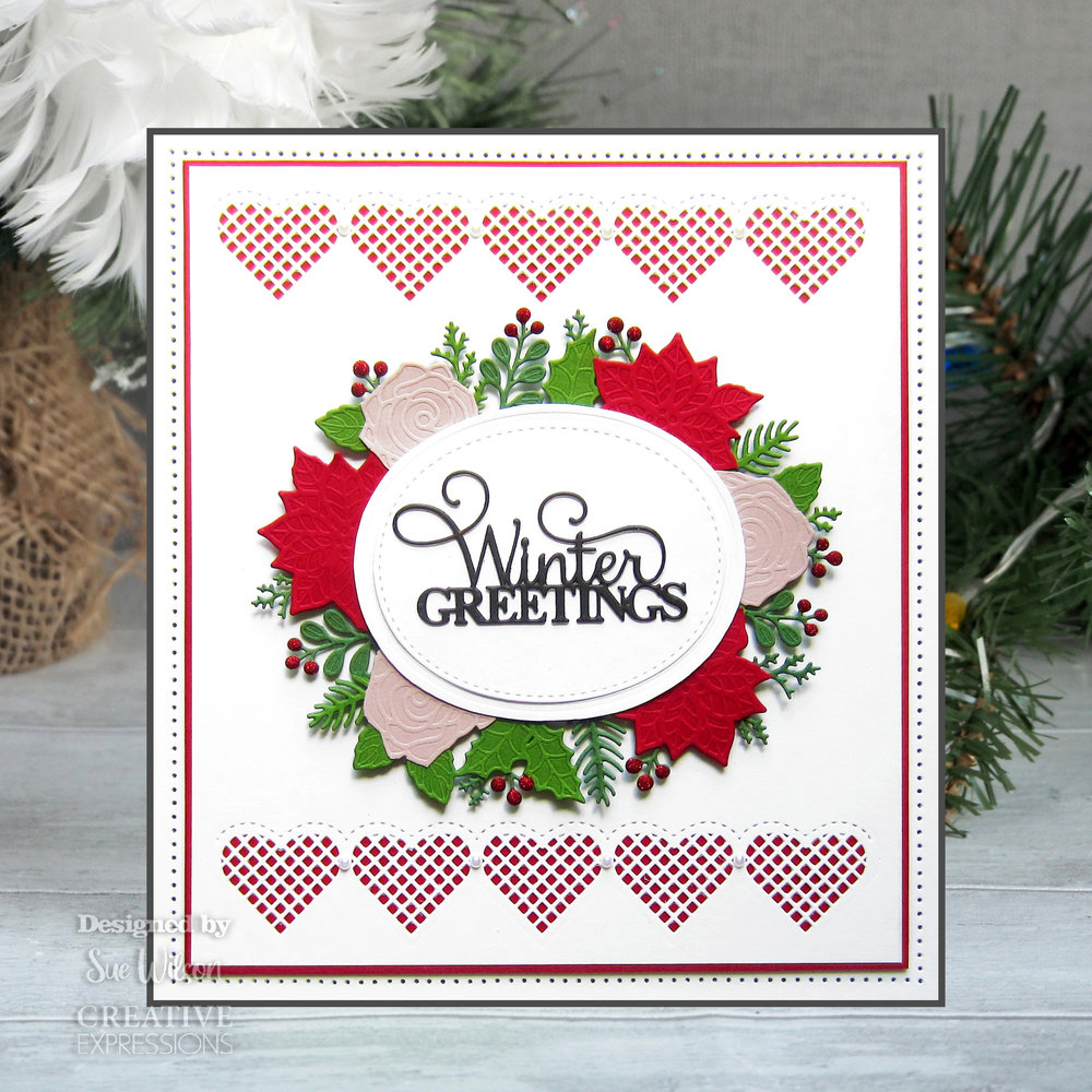 Creative Expressions Sue Wilson Craft Die Festive Heart Scalloped Border (CED3251) (OUTLET) Creative Expressions Sue Wilson Craft Die Festive Heart Scalloped Border (CED3251) (OUTLET)