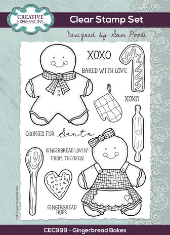 Creative Expressions Sam Poole Clear Stamp A5 Gingerbread Bakes (CEC999) (OUTLET) Creative Expressions Sam Poole Clear Stamp A5 Gingerbread Bakes (CEC999) (OUTLET)