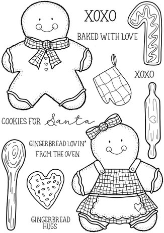 Creative Expressions Sam Poole Clear Stamp A5 Gingerbread Bakes (CEC999) (OUTLET) Creative Expressions Sam Poole Clear Stamp A5 Gingerbread Bakes (CEC999) (OUTLET)