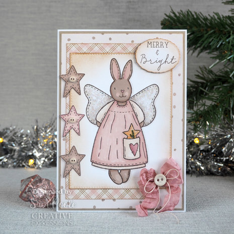 Creative Expressions Sam Poole Clear Stamp A6 Angel Bunny (CEC1001) (OUTLET) Creative Expressions Sam Poole Clear Stamp A6 Angel Bunny (CEC1001) (OUTLET)