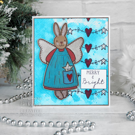 Creative Expressions Sam Poole Clear Stamp A6 Angel Bunny (CEC1001) (OUTLET) Creative Expressions Sam Poole Clear Stamp A6 Angel Bunny (CEC1001) (OUTLET)
