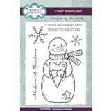 Creative Expressions Sam Poole Clear Stamp A6 Snowman Kisses (CEC1002) (OUTLET)