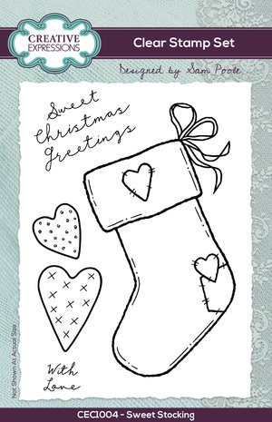 Creative Expressions Sam Poole Clear Stamp A6 Sweet Stocking (CEC1004) (OUTLET) Creative Expressions Sam Poole Clear Stamp A6 Sweet Stocking (CEC1004) (OUTLET)