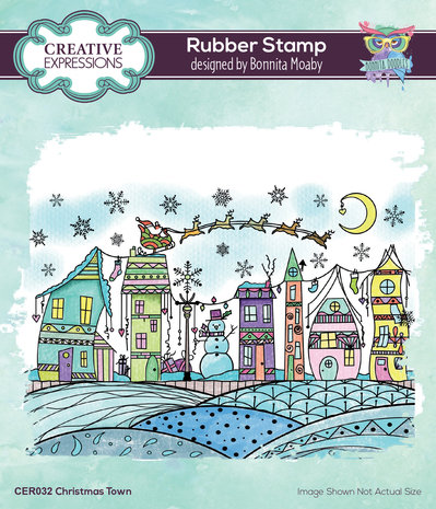 Creative Expressions Bonnita Moaby Rubber Stamp A6 Christmas Town (CER032) (OUTLET) Creative Expressions Bonnita Moaby Rubber Stamp A6 Christmas Town (CER032) (OUTLET)