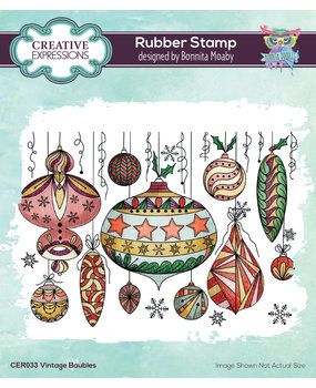 Creative Expressions Bonnita Moaby Rubber Stamp A6 Vintage Baubles (CER033) (OUTLET) Creative Expressions Bonnita Moaby Rubber Stamp A6 Vintage Baubles (CER033) (OUTLET)