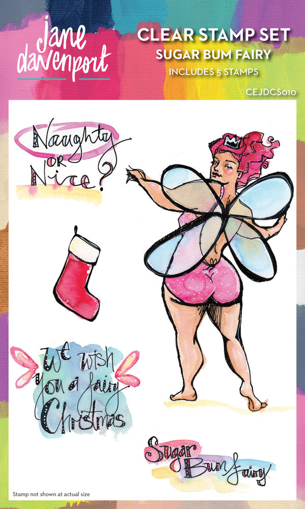 Creative Expressions Jane Davenport Clear Stamp Sugar Bum Fairy (CEJDCS010) (OUTLET) Creative Expressions Jane Davenport Clear Stamp Sugar Bum Fairy (CEJDCS010) (OUTLET)