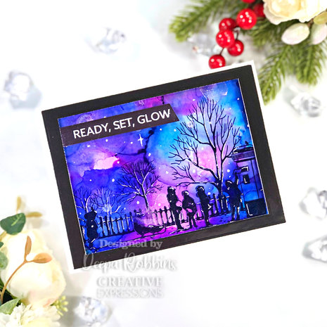 Creative Expressions Designer Boutique Rubber Stamp DL Letter To Santa (UMSDB118) (OUTLET)