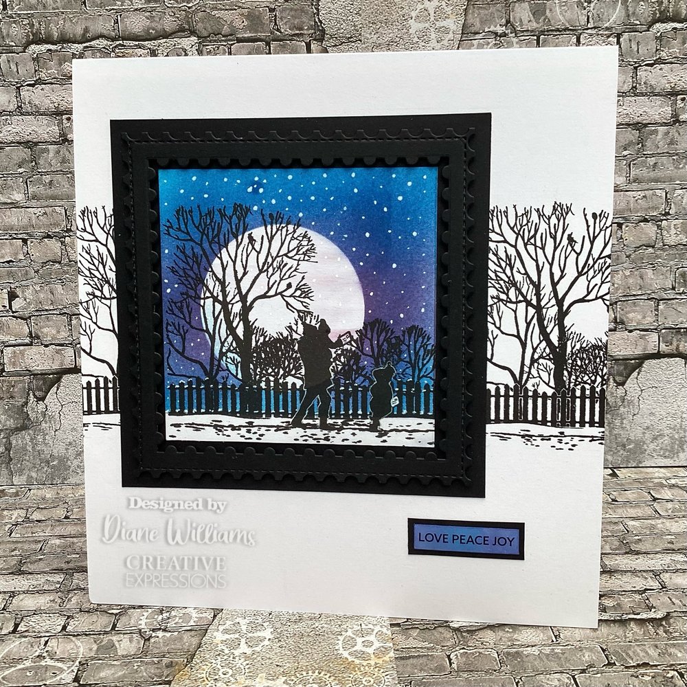 Creative Expressions Designer Boutique Rubber Stamp DL Letter To Santa (UMSDB118) (OUTLET)