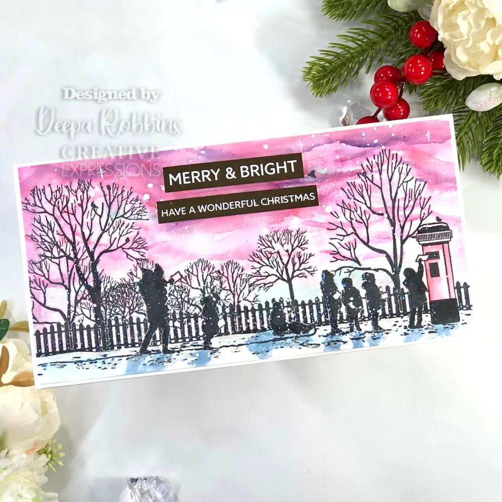 Creative Expressions Designer Boutique Rubber Stamp DL Letter To Santa (UMSDB118) (OUTLET)