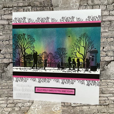 Creative Expressions Designer Boutique Rubber Stamp DL Letter To Santa (UMSDB118) (OUTLET)