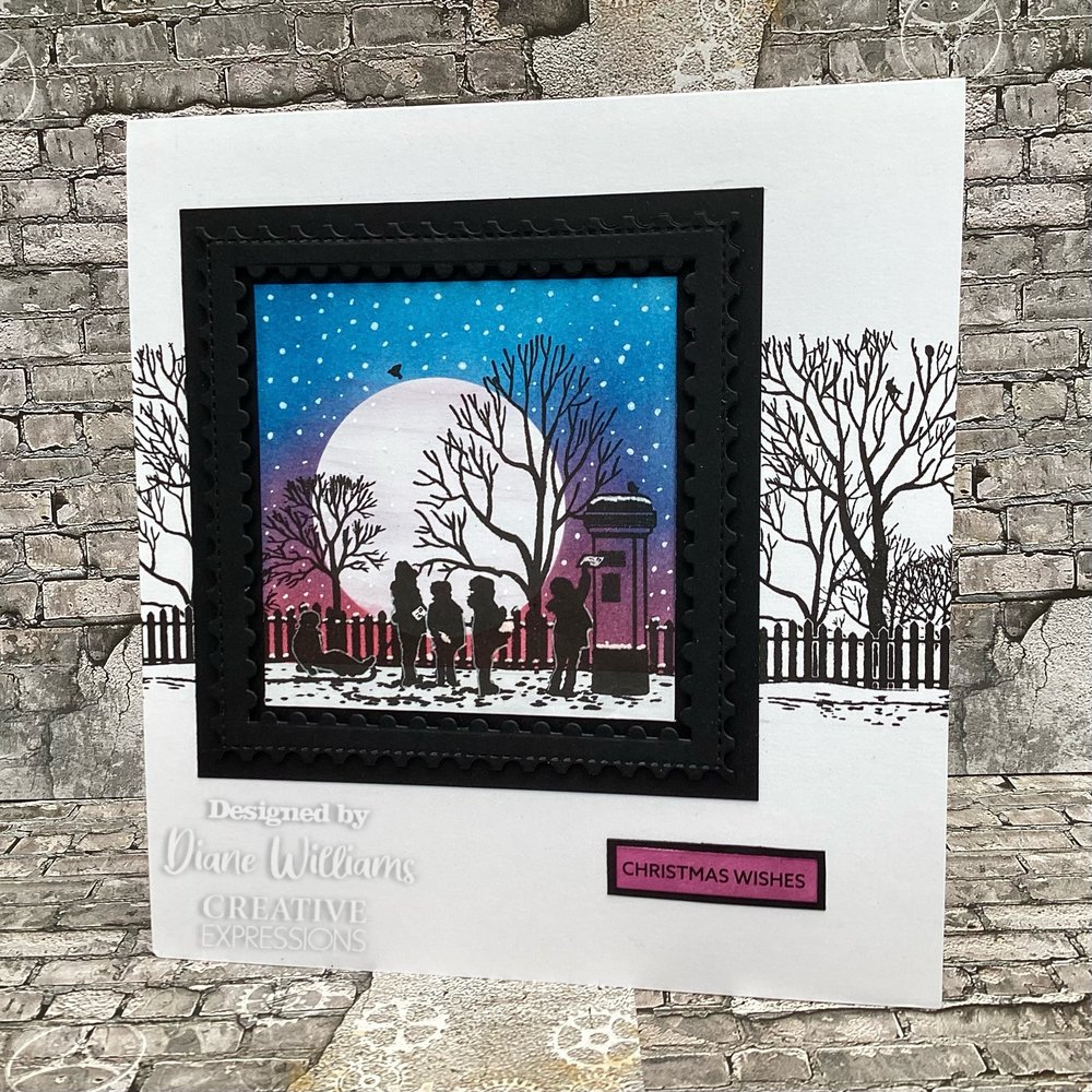 Creative Expressions Designer Boutique Rubber Stamp DL Letter To Santa (UMSDB118) (OUTLET)