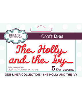 Creative Expressions Craft Dies One-liner Collection The Holly and the Ivy (CEDSE030) (OUTLET) Creative Expressions Craft Dies One-liner Collection The Holly and the Ivy (CEDSE030) (OUTLET)