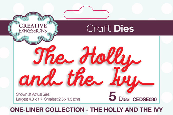 Creative Expressions Craft Dies One-liner Collection The Holly and the Ivy (CEDSE030) (OUTLET) Creative Expressions Craft Dies One-liner Collection The Holly and the Ivy (CEDSE030) (OUTLET)