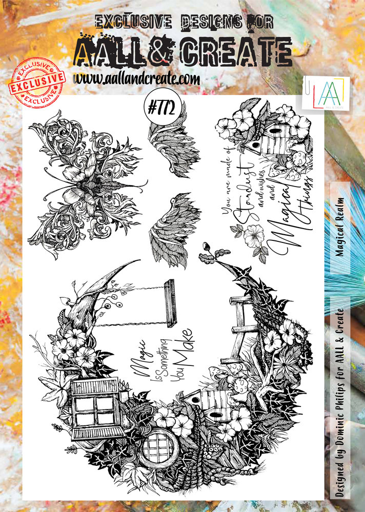 Aall and Create Stamp Set A4 Magical Realm (AALL-TP-772) (DISCONTINUED) Aall and Create Stamp Set A4 Magical Realm (AALL-TP-772) (DISCONTINUED)