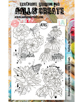 Aall and Create Stamp Set A5 Visiting The Flowers (AALL-TP-745) (DISCONTINUED)