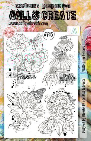Aall and Create Stamp Set A5 Visiting The Flowers (AALL-TP-745) (DISCONTINUED) Aall and Create Stamp Set A5 Visiting The Flowers (AALL-TP-745) (DISCONTINUED)