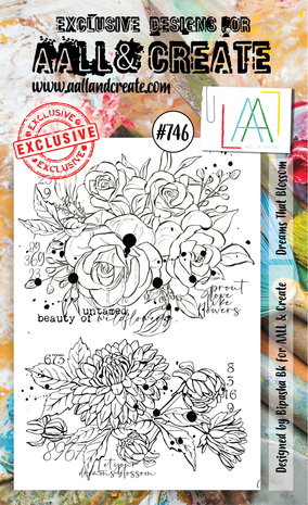Aall and Create Stamp Set A6 Dreams That Blossom (AALL-TP-746) (DISCONTINUED) Aall and Create Stamp Set A6 Dreams That Blossom (AALL-TP-746) (DISCONTINUED)