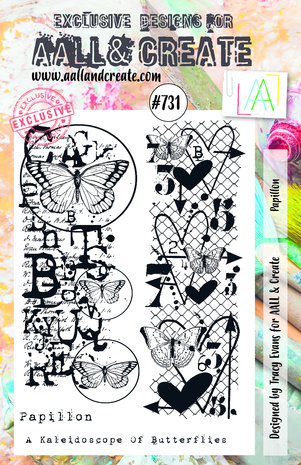 Aall and Create Stamp Set A5 Papillon (AALL-TP-731) (DISCONTINUED) Aall and Create Stamp Set A5 Papillon (AALL-TP-731) (DISCONTINUED)