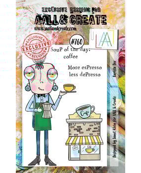 Aall and Create Stamp Set A7 Barista Dee (AALL-TP-760) (DISCONTINUED)