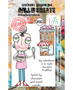 Aall and Create Stamp Set A7 Chocolatier Miss Dee (AALL-TP-763) (DISCONTINUED)