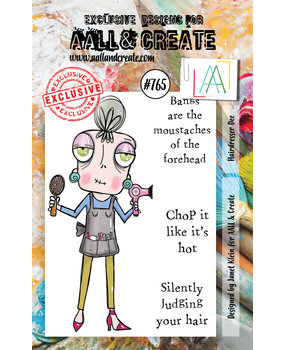 Aall and Create Stamp Set A7 Hairdresser Dee (AALL-TP-765) (DISCONTINUED)