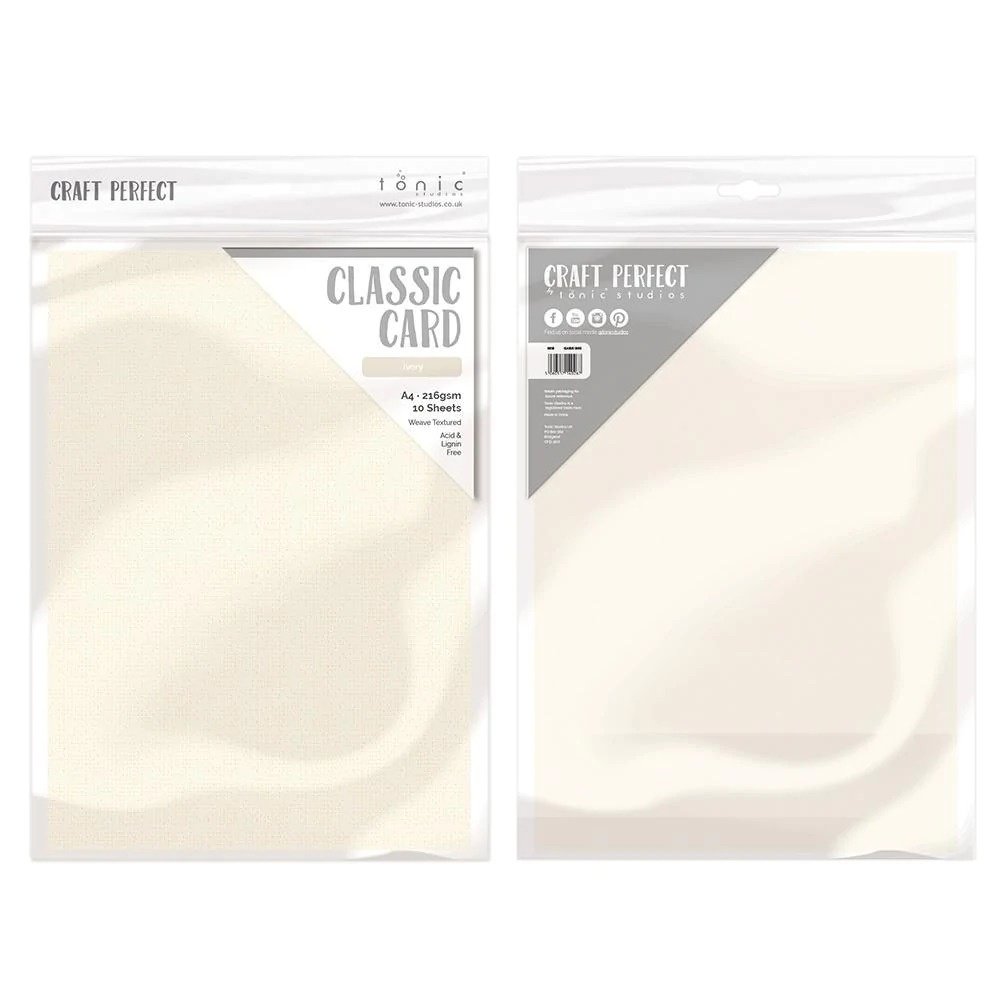 Tonic Craft Perfect Classic Card A4 Ivory White (9015e) (DISCONTINUED)