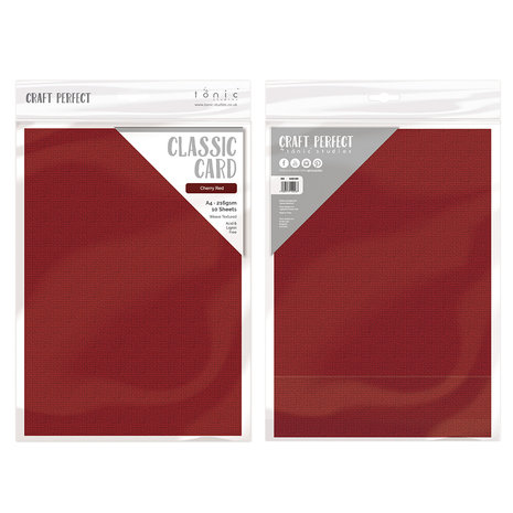 Tonic Craft Perfect Classic Card A4 Cherry Red (9076e) (DISCONTINUED) Tonic Craft Perfect Classic Card A4 Cherry Red (9076e) (DISCONTINUED)